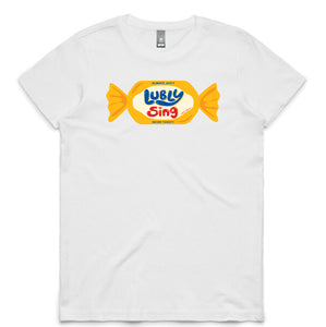 Lubly Sing Womens Tee (Yellow)